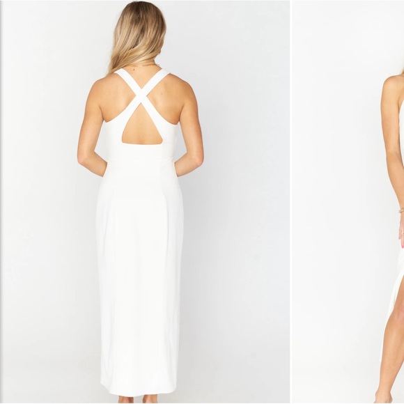 Show me your mumu - white Luca Midi Dress. Never worn. Size large - Picture 4 of 5